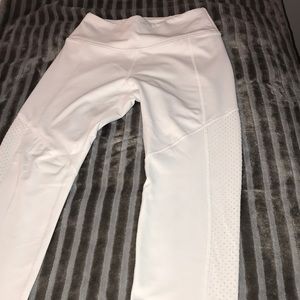 white mesh Fila leggings